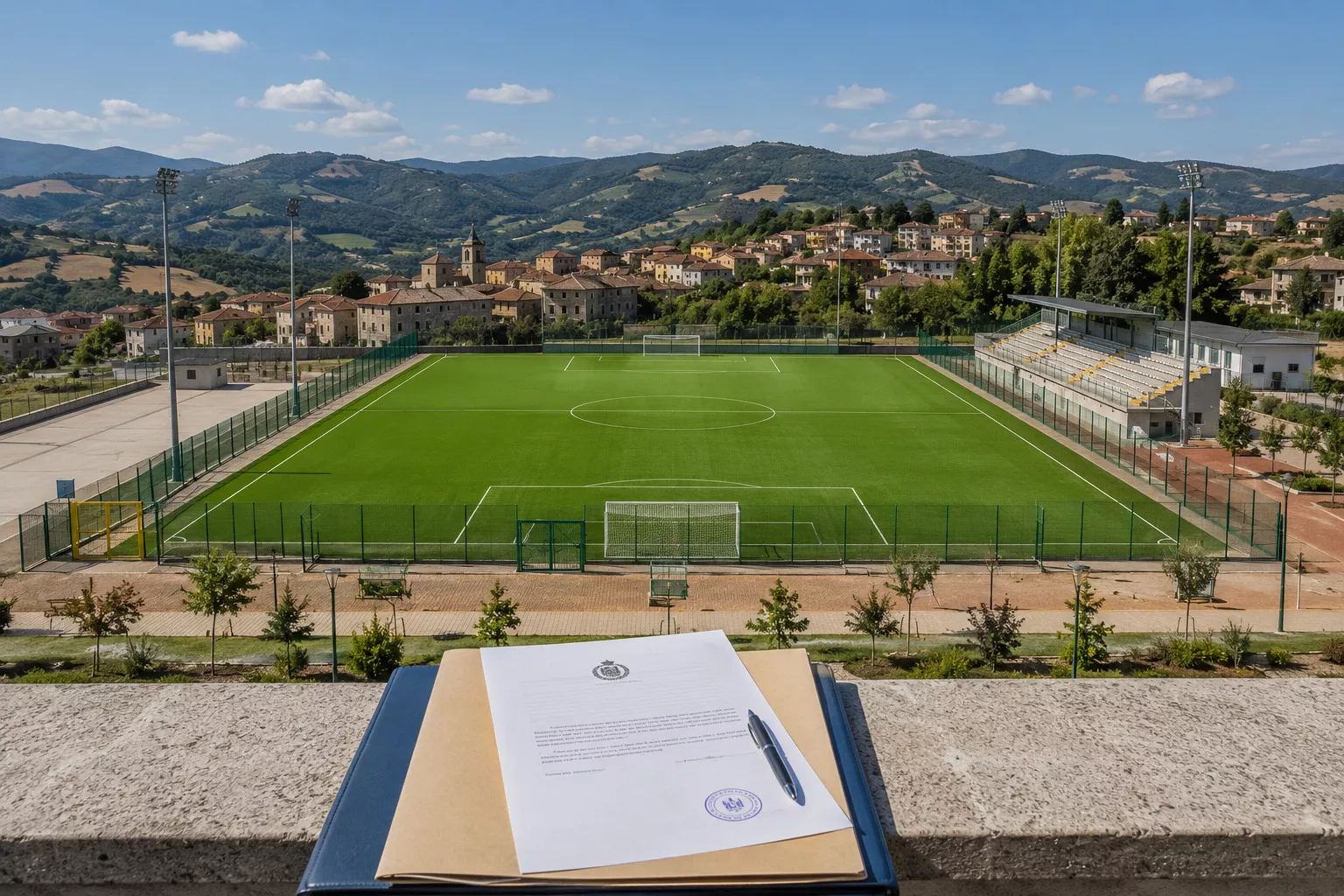 Avviso ai creditori per la rigenerazione del campo sportivo comunale